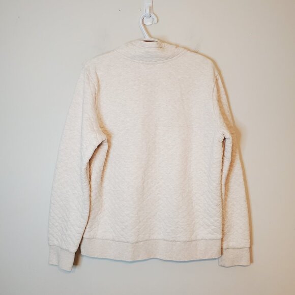 Patagonia Cream and Tan Quilted Pullover - Picture 2 of 6
